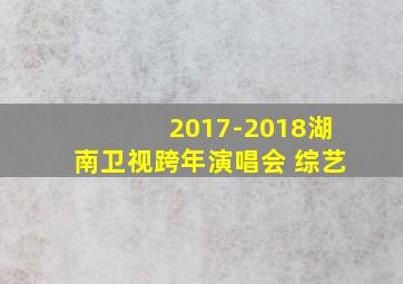 2017-2018湖南卫视跨年演唱会 综艺